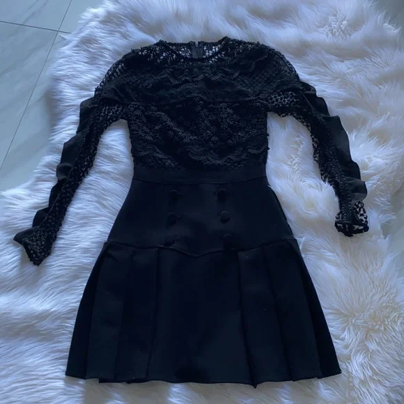 Self portrait dress in black size 0 - Picture 4 of 9